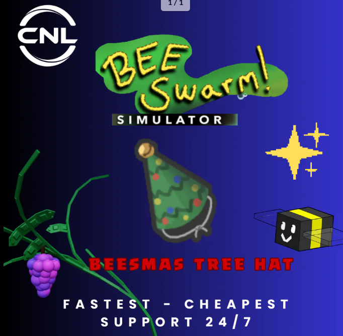 Bee Swarm Simulator | Beesmas Tree Hat | Random Stat Beeequip