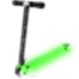Neon Green Scooter