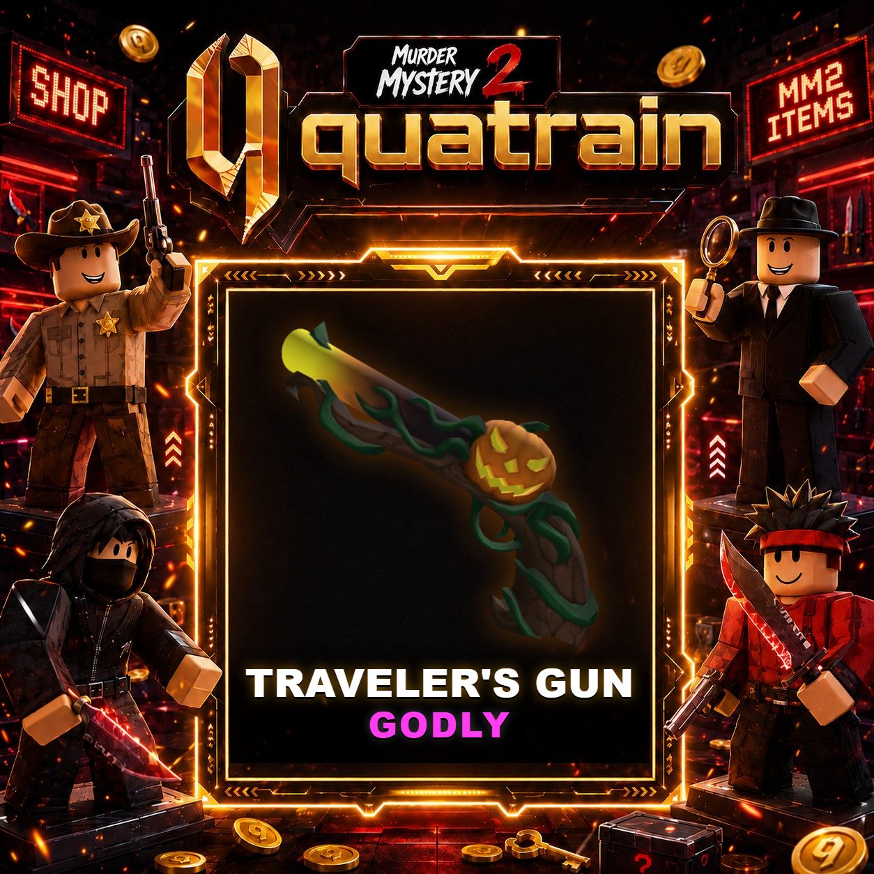 🔪🩸 Traveler's Gun 🩸🔪 Godly | Murder Mystery 2 👥