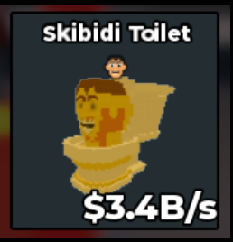 SKIBIDI TOILET GOLD 3.4B/S