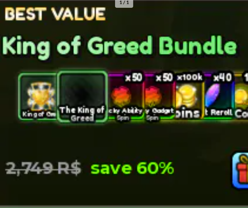 Anime Apocalypse - King of Greed Bundle [1200R]
