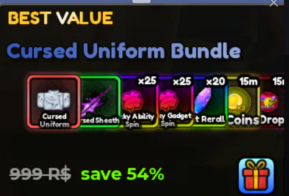 Anime Apocalypse - Cursed Uniform Bundle [499R]