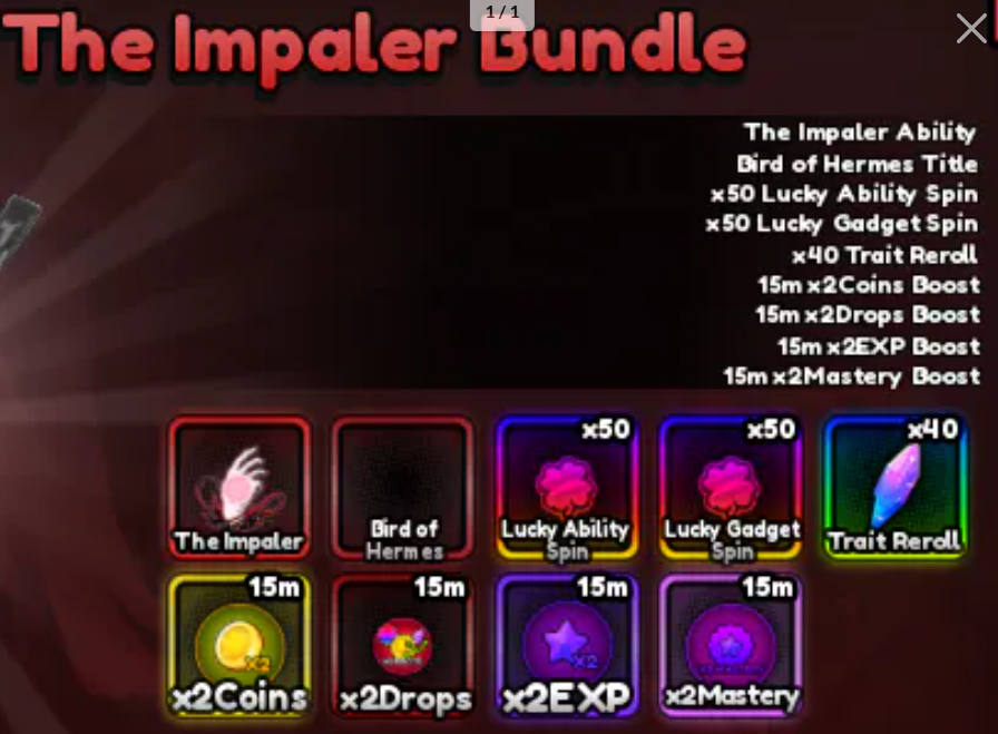🔴🔴The Impaler Bundle🔴🔴1199R