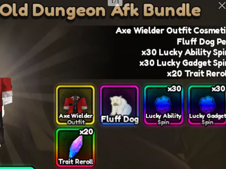 🔴🔴Old Dungeon Afk Bundle🔴🔴299R