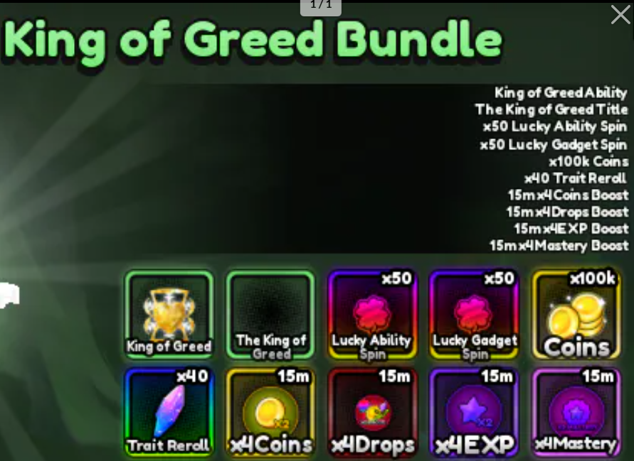 🔴🔴King of Greed Bundle🔴🔴1199R