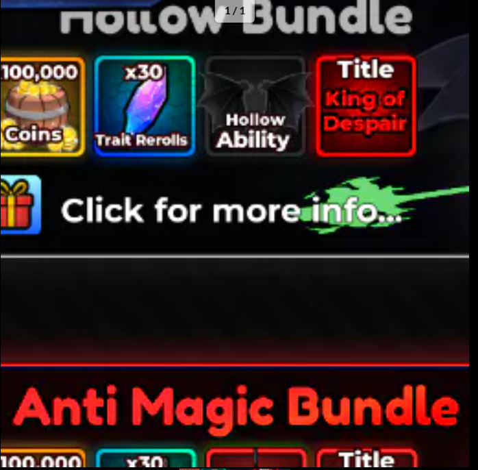 2198R 🟢🟢🟢 Hollow Bundle + Anti Magic Bundle