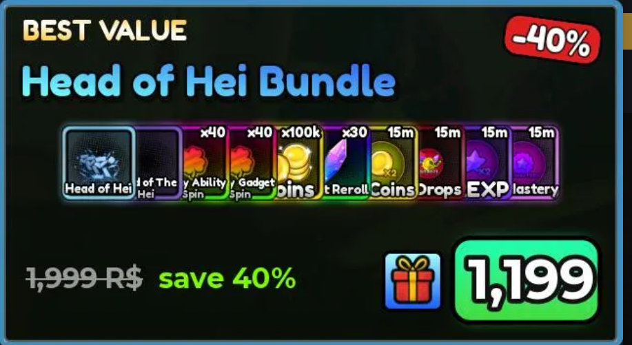 Anime Apocalypse > Head of Hei Bundle (1199R)