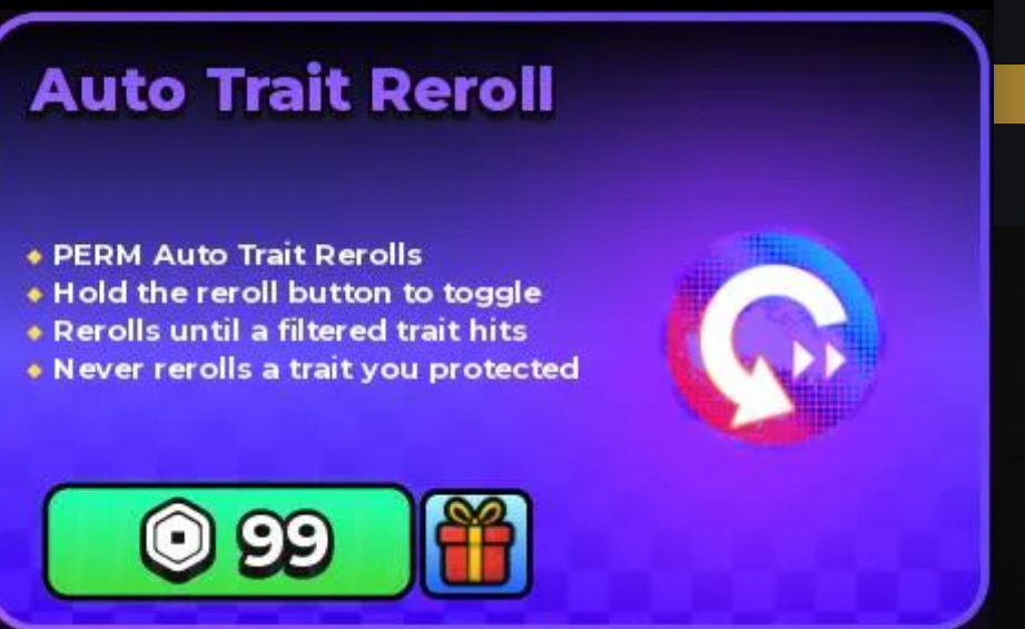 Anime Apocalypse > Auto Trait Reroll (99R)
