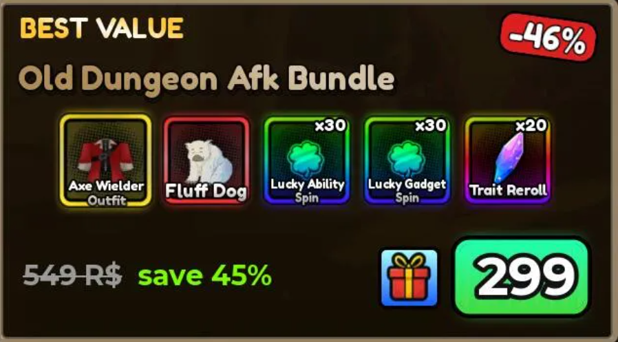 Anime Apocalypse > Old Dungeon Afk Bundle (299R)