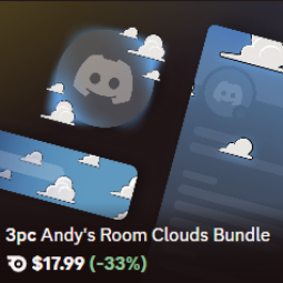 Andy's Room Clouds Bundle 17.99$
