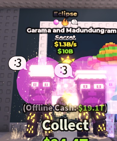 FAST RESPONSE | Eclipse Garama and Madundung $1.3B/s ( Bubblegum Fire :3 Traits ) | 1000% SAFE 🔒 #5649