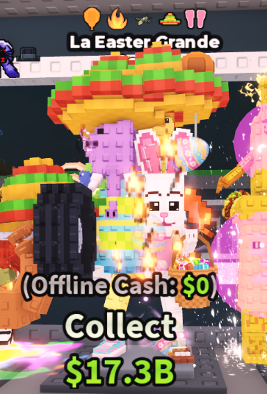 LA EASTER GRANDE 1.1B/S (ORANGE BALLOON, FIRE, EXPLOSIVE, SOMBRERO, BUNNY) #O7QF5R