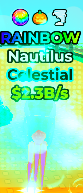 FAKE AN EGG - Nautilus - 2.3B/S - Celestial - Rainbow - 3 Trait