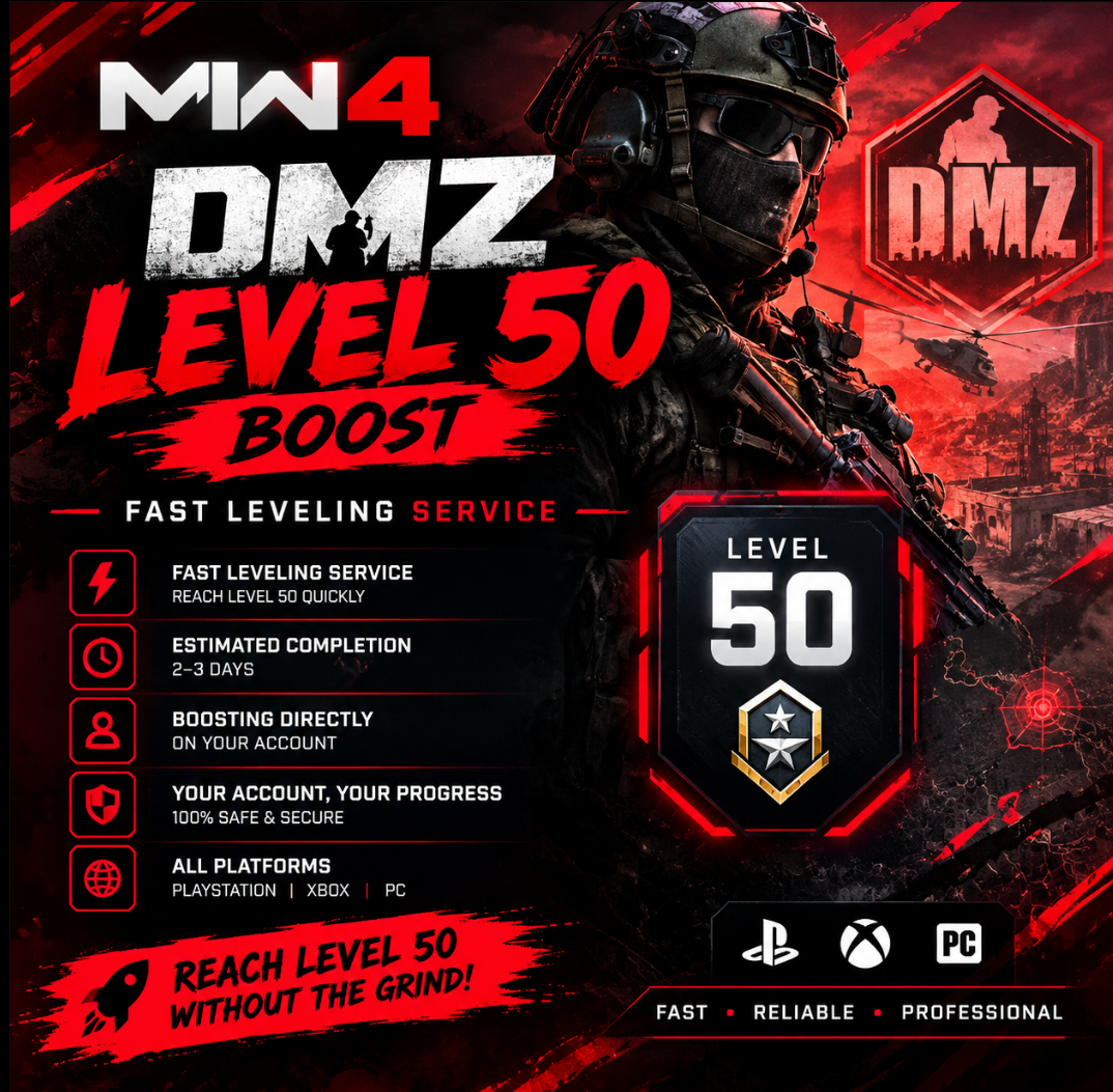 ⚡ MW4 DMZ Level 50 Boost | Fast Leveling Service | All Platforms