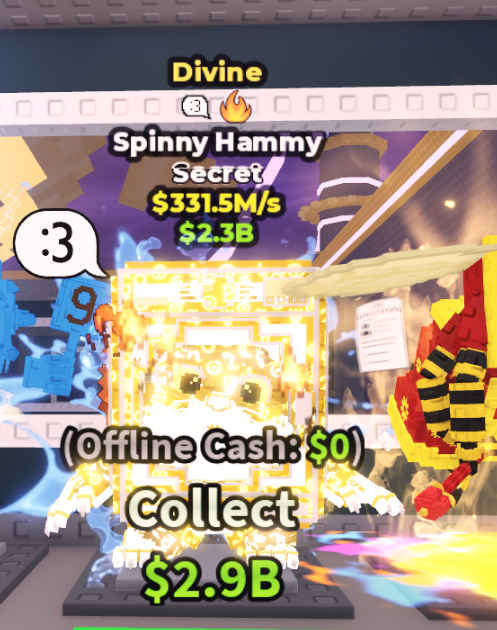DIVINE SPINNY HAMMY 331.5M/S (;3, FIRE) #X3QM4K