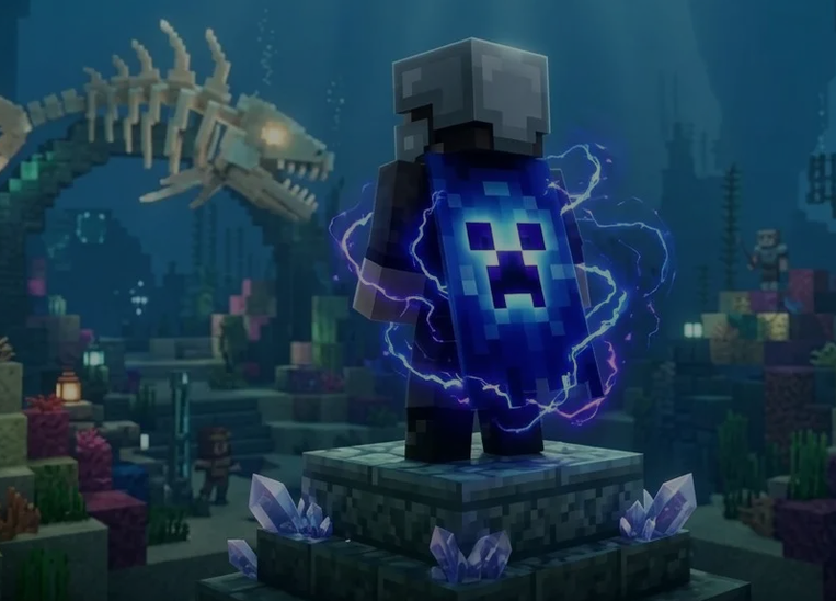 MINECRAFT DUNGEONS II 【Corrupted Creeper Cape】 SKIN • TWITCH DROPS • GLOBAL KEY