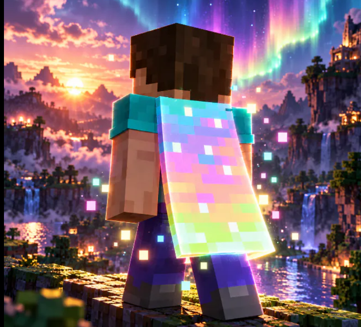 MINECRAFT AURORA CAPE CODE | JAVA + BEDROCK | FAST DELIVERY