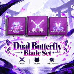 ✅Dual Butterfly Blade Set | Sword + Emote + Explosion | ( Limited )