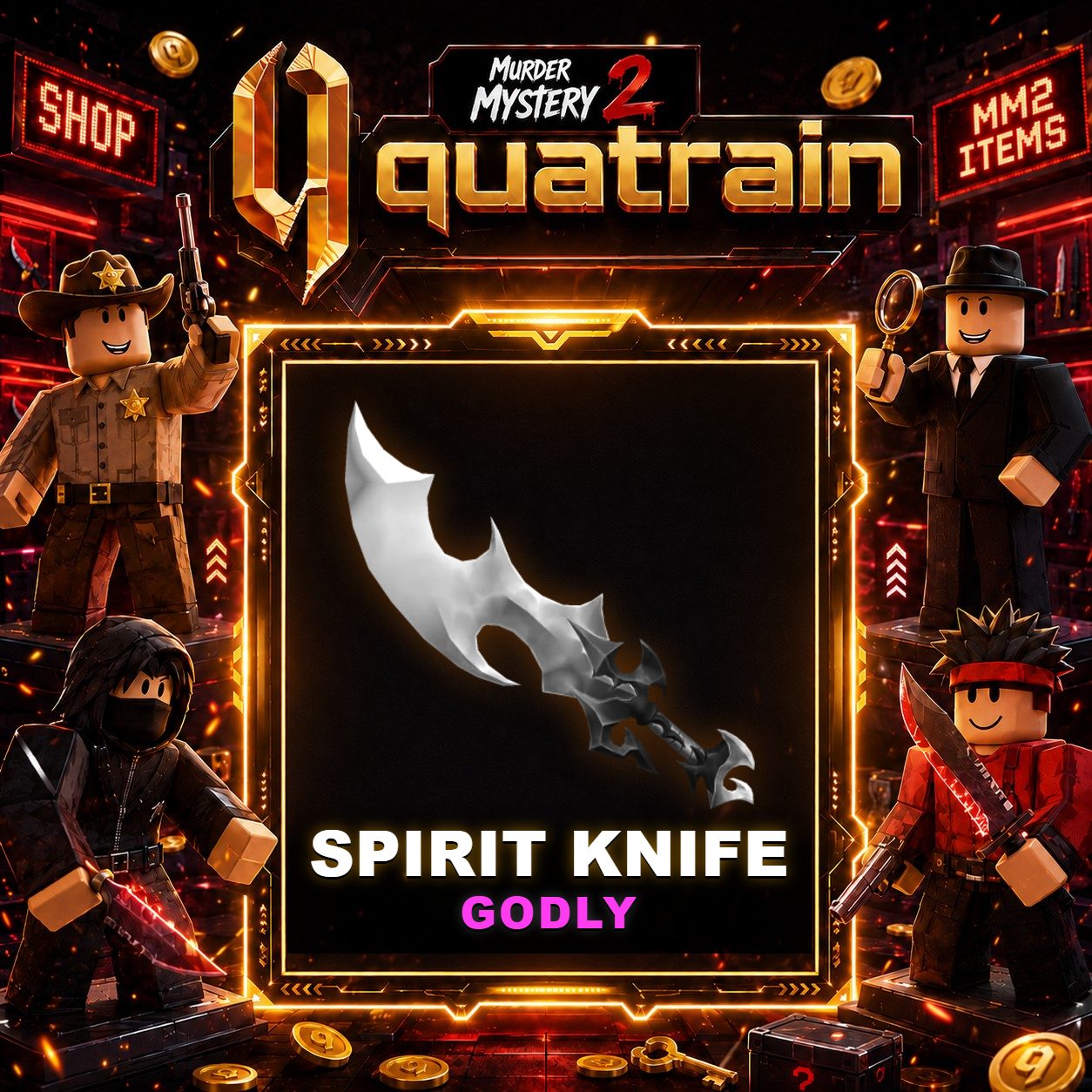 🔪🩸 Spirit Knife 🩸🔪 Godly | Murder Mystery 2 👥