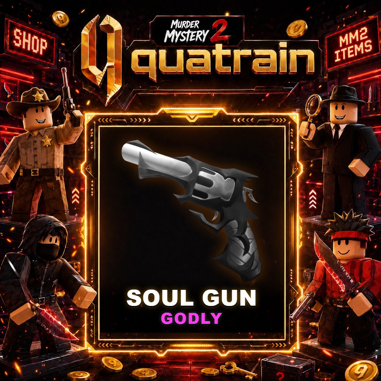 🔪🩸 Soul Gun 🩸🔪 Godly | Murder Mystery 2 👥