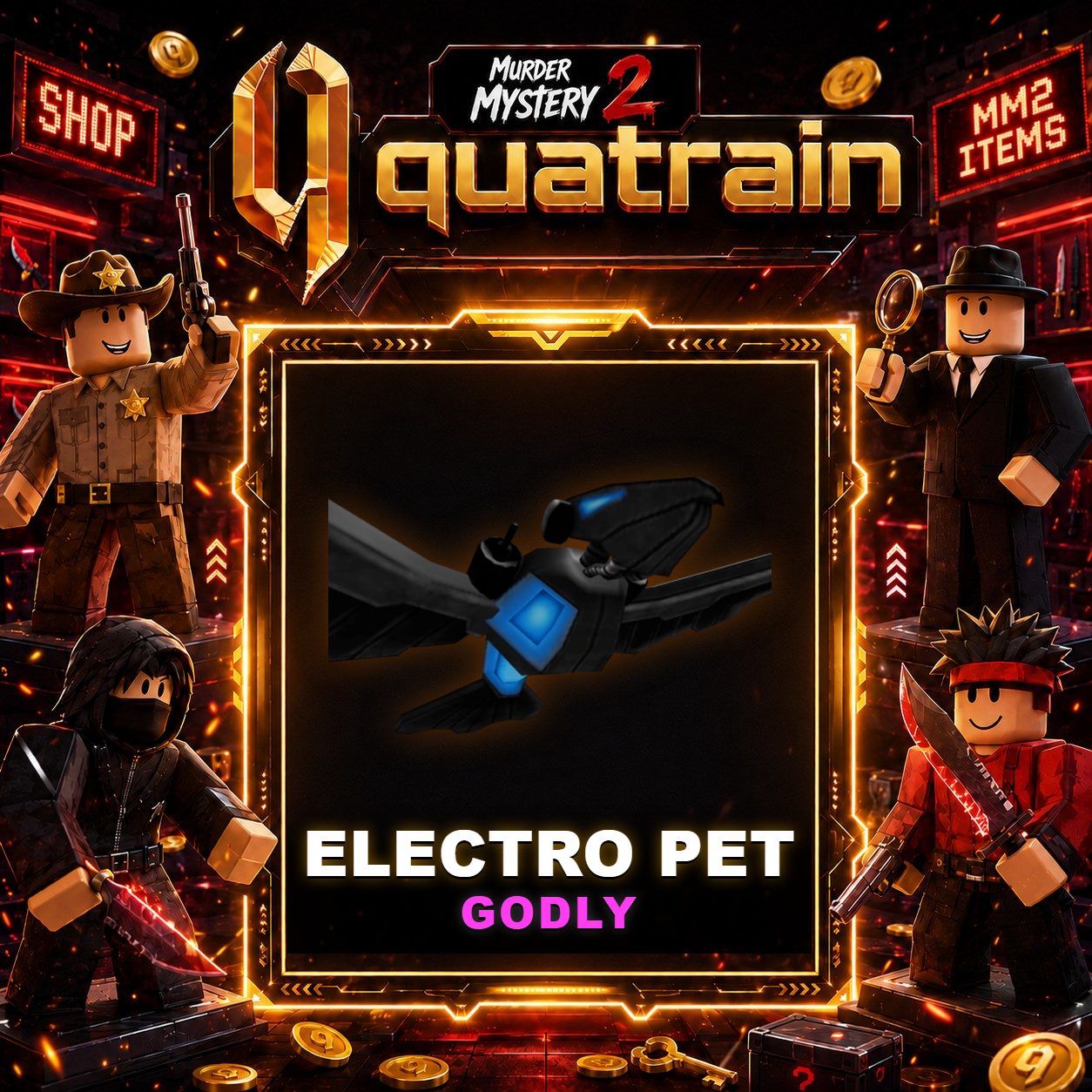 🔪🐈 Electro Pet 🐈🔪 Godly | Murder Mystery 2 👥