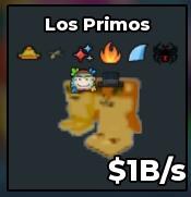 BS16092 Los Primos With Fireworks Traits Rare Gold 1B/s