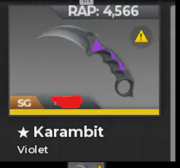 Bloxstrike - Karambit Violet SG
