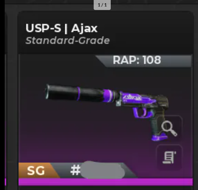 🟩Bloxstrike Usp-s Ajax SG Condition ⚡Fast Delivery