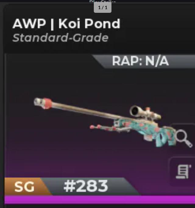 🟩Bloxstrike - AWP Koi Pond SG Condition ⚡Fast Delivery