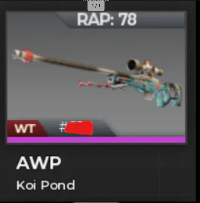 🟩Bloxstrike - AWP Koi Pond WT Condition ⚡Fast Delivery