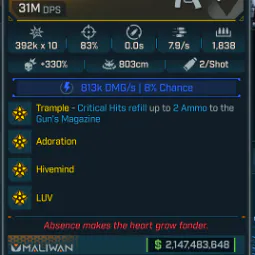 🟦Level 70 weapons 🟦SMG 31M Dps🟦