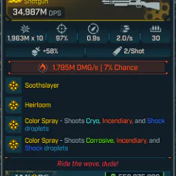 💥Game-breaking💥34987M DPS Shotgun Weapons Ps5/Xbox/Pc INSTANT DELIVERY