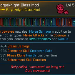 Forgeknight Class Mod x2💥Game-breaking💥 Impossible Item Ps5/Xbox/Pc INSTANT DELIVERY