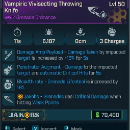 💥 Vampiric Vivisecting Knife 🔪 Boss Killer | Instant Drop | PC/XBOX/PS5