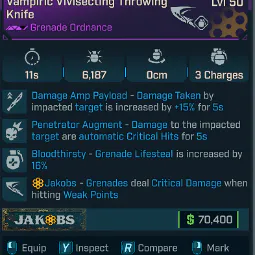 ๐ฅModded Vampiric Vivisecting Knife ๐ช Boss Killer | Instant Drop | PC/XBOX/PS5