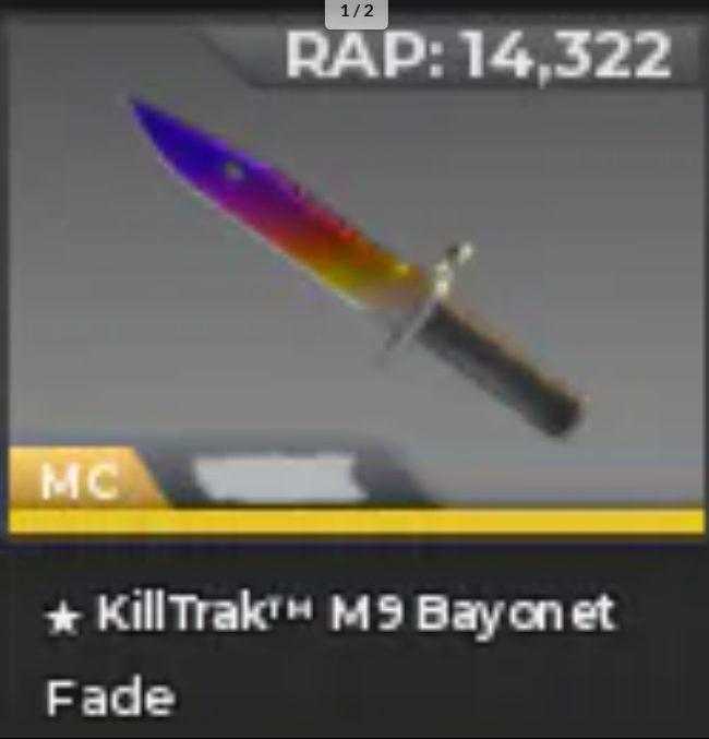 ★ Knife M9 Bayonet FADE | ⭐KillTrak™| Mint Condition ⭐