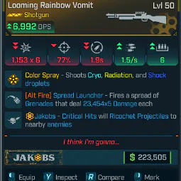 🌈 Looming Rainbow Vomit + ⚔️ Crit Knife – Legendary Weapons Bundle | PC / XBOX / PS5 🚀 Instant Delivery (Mods )