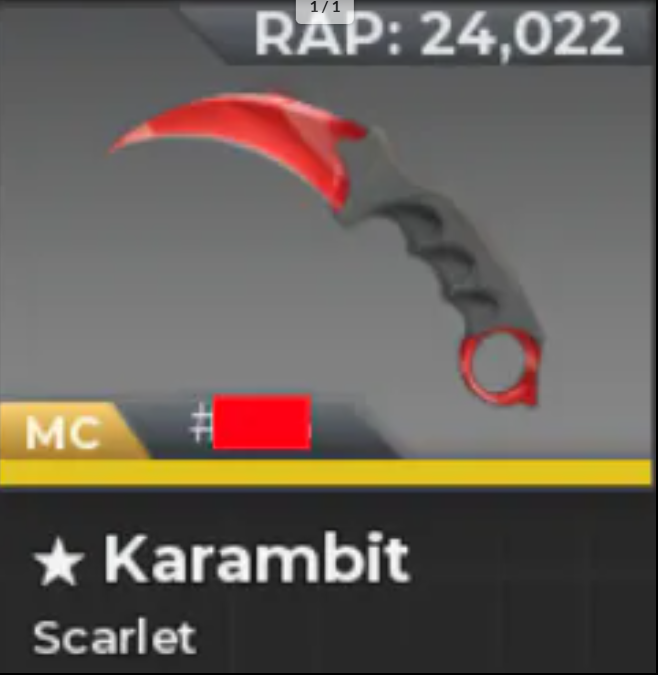 🔺Karambit | Scarlet (MINT)🔻