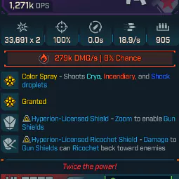 🎯 MODDED Weapons Deteriorating Lionized Kaoson 🔥 1.2M DPS 💀 SMG | PC/XBOX/PS5 🚀 Instant Delivery