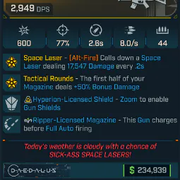 🌌 Ballistic Oscar Mike ⚡ Legendary Assault Rifle | Space Laser Beam 💥 PC/XBOX/PS5 | Drop 🚀 (Weapons)