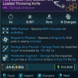 ๐บModded - Fully Loaded Fully Loaded Fully Loaded Throwing Knife (PC/XBOX/PS5) โ Fast Response ๐