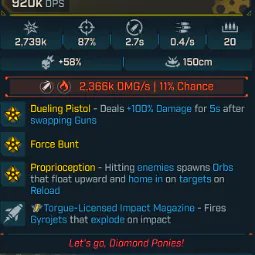 ๐บModded -Sudden Looming San Saba Songbird 920K DPS (PC/XBOX/PS5) โ Fast Response ๐