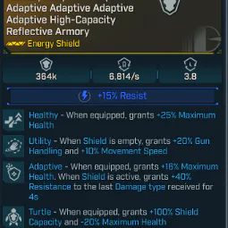 ๐บModded - Adaptive High-Capacity Reflective Armory Energy Shield Energy Shield(PC/XBOX/PS5) โ Fast Response ๐