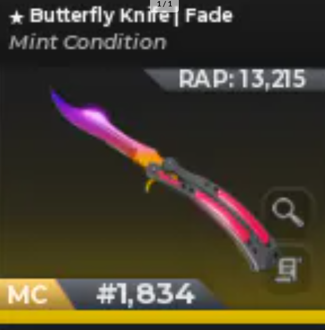 🛑 🛑Butterfly Knife| FadeMint Condition 🛑 🛑