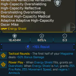 🌺Modded - Medical High-Capacity Medical Adaptive Adaptive High-Capacity Oscar Mike MikeEnergy Shield— 18,404 M (PC/XBOX/PS5) — Fast Response 🚀