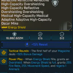 🌺Modded - Medical High-Capacity Medical Adaptive Adaptive High-Capacity Oscar Mike MikeEnergy Shield— 16,882,822M (PC/XBOX/PS5) — Fast Response 🚀