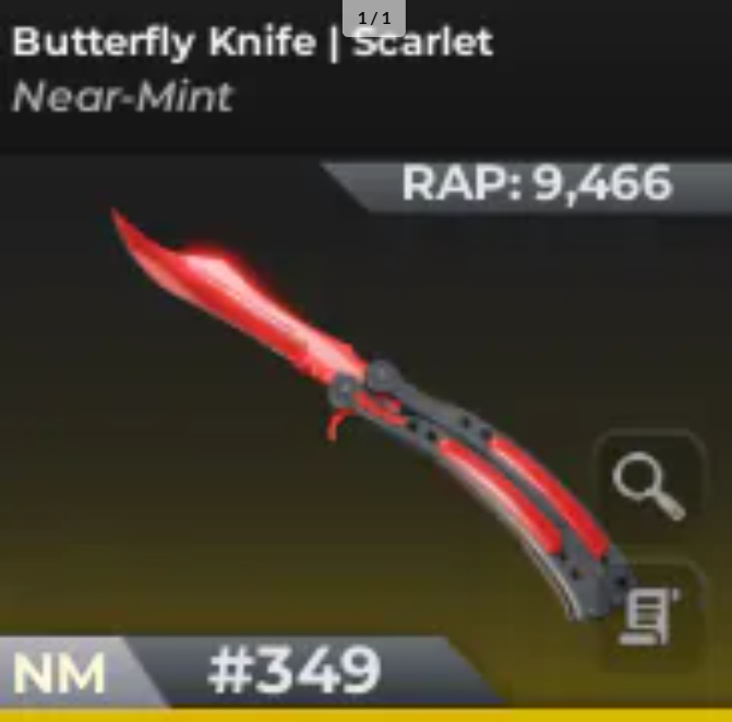 🔴🔴Butterfly Knife IScarlet🔴🔴