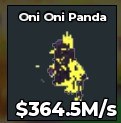 BS16134 Oni Oni Panda Eclipse 364.5M/s