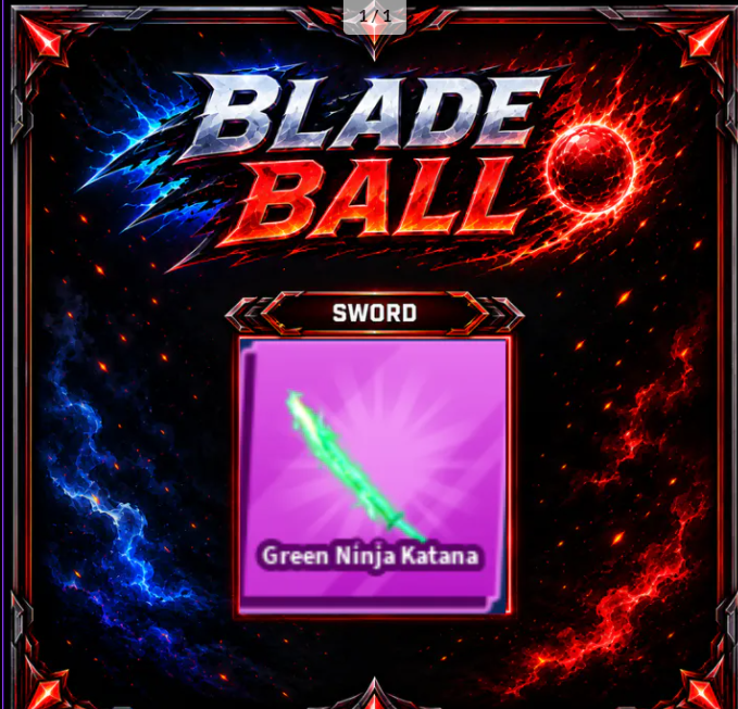 [ Limited Sword ] Green Ninja Katana | FAST DELIVERY✅