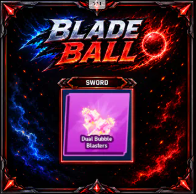 [ Limited Sword ] Dual Bubble Blaster | FAST DELIVERY✅